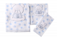 Детский набор полотенец Maison Dor SWEETY STARS бело-голубой