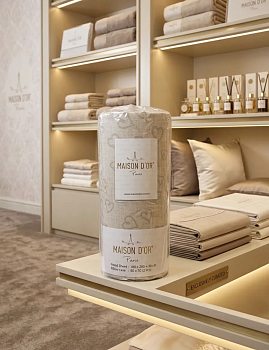 Простынь на резинке FEELLOVE беж 